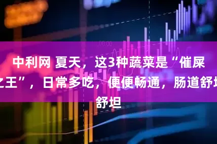 中利网 夏天，这3种蔬菜是“催屎之王”，日常多吃，便便畅通，肠道舒坦