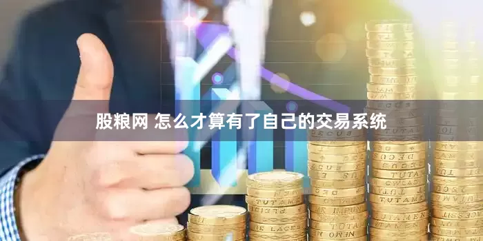 股粮网 怎么才算有了自己的交易系统