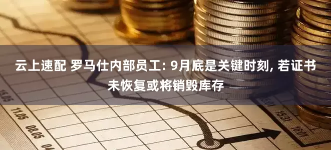 云上速配 罗马仕内部员工: 9月底是关键时刻, 若证书未恢复或将销毁库存