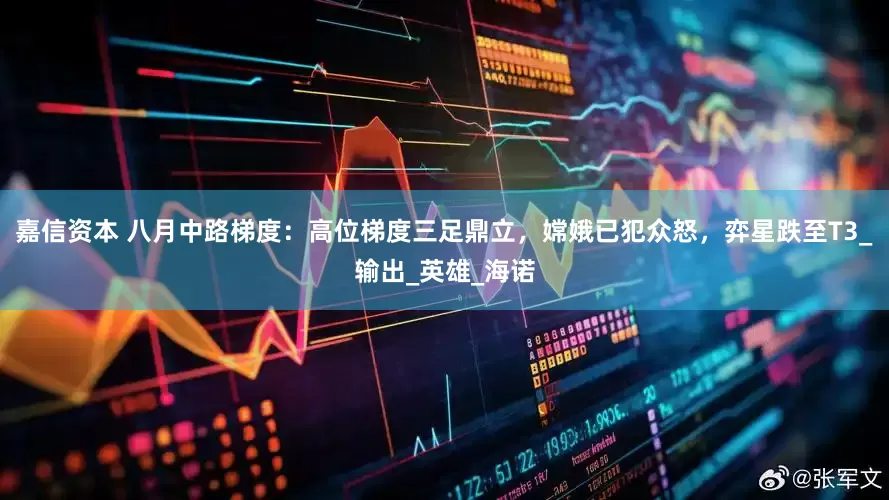 嘉信资本 八月中路梯度：高位梯度三足鼎立，嫦娥已犯众怒，弈星跌至T3_输出_英雄_海诺