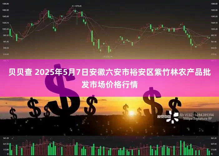 贝贝查 2025年5月7日安徽六安市裕安区紫竹林农产品批发市场价格行情