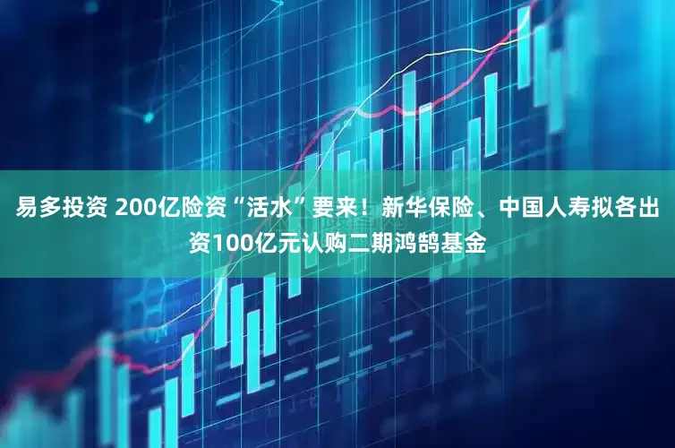 易多投资 200亿险资“活水”要来！新华保险、中国人寿拟各出资100亿元认购二期鸿鹄基金